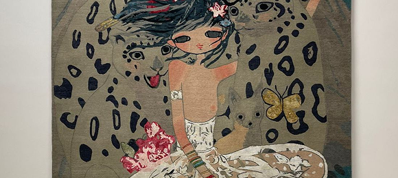 Aya Takano × TeHer Art Rugs Open the Door to an Ethereal Textile Universe